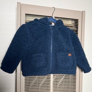 7 For All Mankind Textured Blue Jacket for 12 M Baby